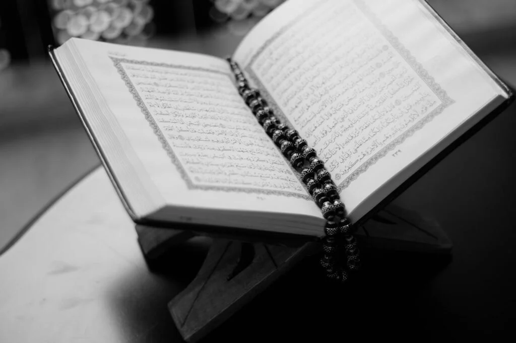 pexels-photo Monochrome Photo Of Opened Quran